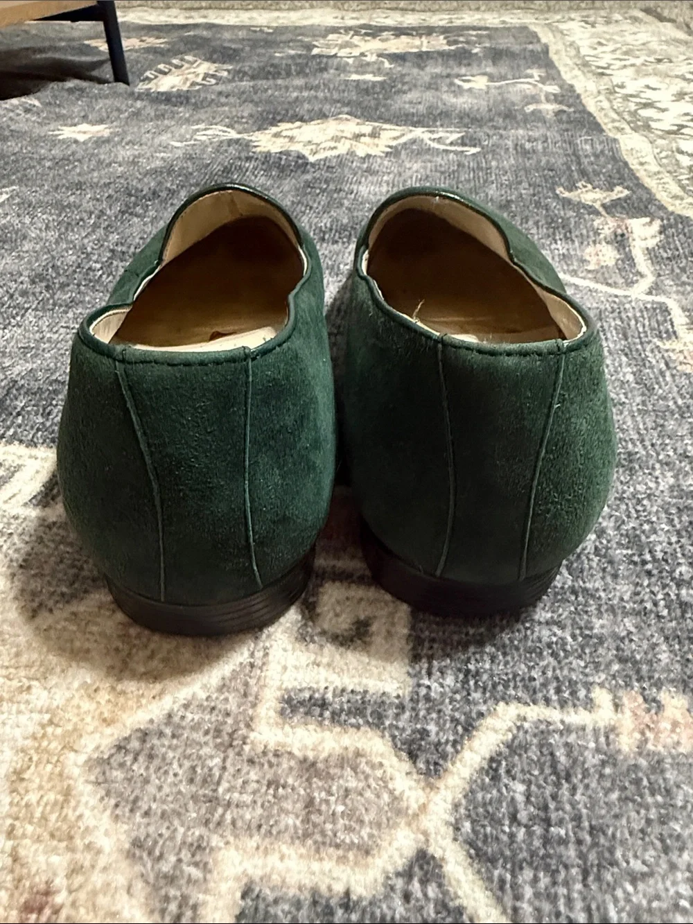 Giorgio Brutini Dark Green Suede Loafers